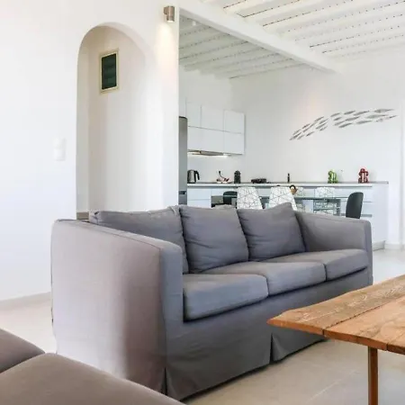 Luxury White W Private Pool In Mikonos Villa Kalafatis