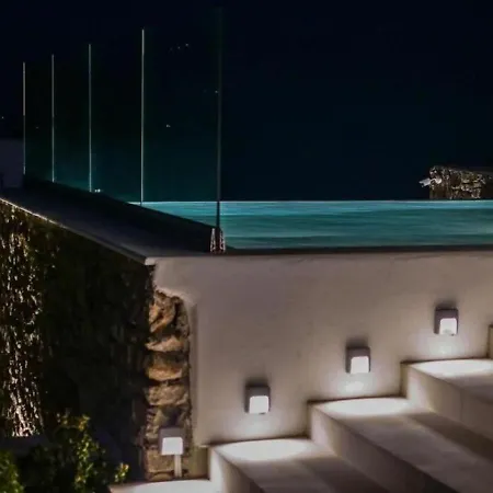 Villa Luxury White W Private Pool In Mikonos Kalafatis